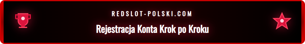 Formularz rejestracyjny na stronie z grami Redslot dla graczy.