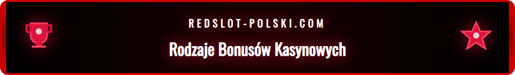 Grafika przedstawiająca różne rodzaje najlepszych bonusów casino.