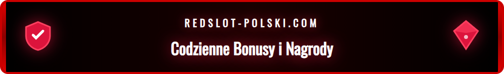 Przykładowe nagrody dostępne w Redslot Codziennym Kole Fortuny.