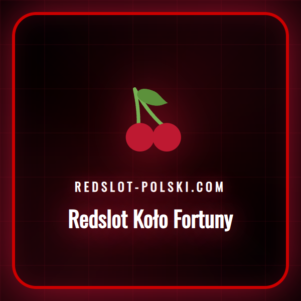 Promocyjne Redslot Koło Fortuny z nagrodami dla graczy z Polski.